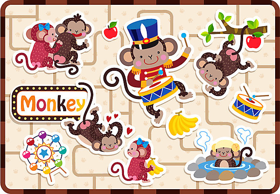 나무 식물 동물 문자 캐릭터 모자 알파벳 영어 동물캐릭터 백그라운드 스티커 연주 패턴 과일 일러스트 바나나 사람없음 단어 수건 온천 십이지신 하트 원숭이 퍼즐 사과 놀이기구 서커스 암컷 북 수컷 십이지신캐릭터 대관람차 원숭이캐릭터 일러캐릭터 AI파일 모양 잡화 음악 무늬 포유류 타악기 위생용품 스파 파일형식 벡터