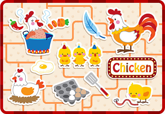 동물 문자 캐릭터 알파벳 영어 음식 동물캐릭터 백그라운드 스티커 패턴 채소 일러스트 고추 여름음식 병아리 사람없음 단어 계란 당근 십이지신 닭 퍼즐 가스레인지 냄비 깃털 새캐릭터 탕 닭캐릭터 십이지신캐릭터 뒤집개 삼계탕 지렁이 제철음식 국내일러스트 일러캐릭터 AI파일 무늬 조류 주방용품 뿌리채소 알 가전제품 레인지 솥 보양식 제철 파일형식 벡터 여름_계절