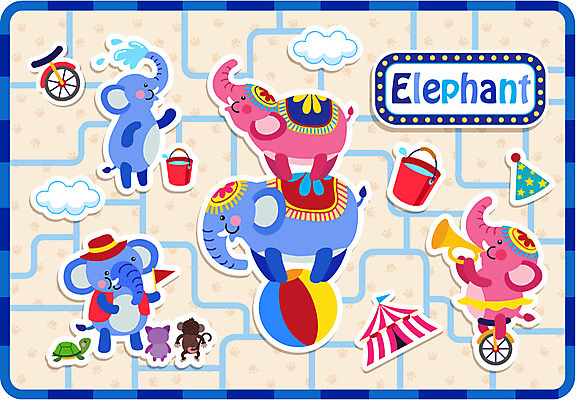 동물 구름 문자 캐릭터 알파벳 영어 동물캐릭터 백그라운드 스티커 패턴 일러스트 공 물줄기 애니멀프린트 사람없음 단어 자전거 고양이 고깔모자 원숭이 깃발 퍼즐 거북이 묘기 서커스 암컷 양동이 나팔 수컷 천막 쇼 고양이캐릭터 코끼리캐릭터 원숭이캐릭터 일러캐릭터 AI파일 자연요소 모자_잡화 악기 무늬 포유류 파충류 코끼리 물 반려동물 바이크 파일형식 벡터