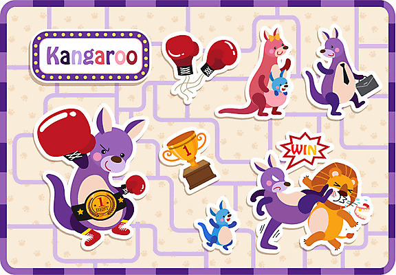 동물 문자 캐릭터 알파벳 영어 새끼 동물캐릭터 백그라운드 스티커 패턴 가방 일러스트 애니멀프린트 사람없음 단어 권투 글러브 권투글러브 펀치 퍼즐 킥 사자 암컷 상 트로피 수컷 출근 캥거루캐릭터 챔피언 일러캐릭터 AI파일 잡화 스포츠용품 장갑 무늬 포유류 모션 격투기 상_우승 상패 출퇴근 캥거루 파일형식 벡터