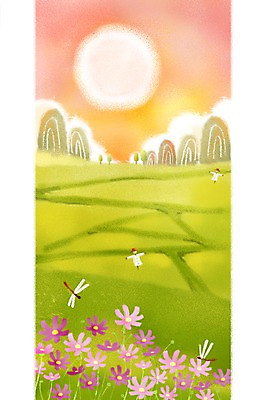 PSD 나무 식물 동물 구름 한국전통 계절 명절 곤충 백그라운드 꽃밭 일러스트 자연 하늘 산 논 풍경 사람없음 추석 가을풍경 보름달 달 가을 잠자리 코스모스 허수아비 초크일러스트 가을배경 국내일러스트 자연요소 전통 기념일 꽃 농업 한국 생태계 파일형식 가을_계절