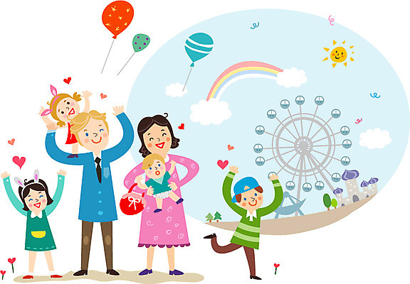 구름 여자 남자 딸 아들 어린이 무지개 일러스트 가족 엄마 미소 웃음 사람 소녀 소년 여러명 성인 태양 소풍 놀이공원 아빠 다문화 대관람차 풍선 다문화사회 다문화가정 바이킹 국내일러스트 AI파일 자연요소 다수 관계 표정 야외활동 테마파크 사회_공동체 놀이기구 사회이슈 파일형식 벡터