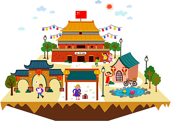 나무 구름 여자 남자 호수 해외여행 여행 가로등 일러스트 연꽃 사람 여러명 건물 태양 여행객 문 자전거 중국 도시 표지판 국기 치파오 오성홍기 시티라이프 자금성 중국집 국내일러스트 AI파일 자연요소 식물 해외 라이프스타일 건축물 공공시설 꽃 아시아 다수 알림판 상점 바이크 궁전 전통의상 베이징 파일형식 벡터