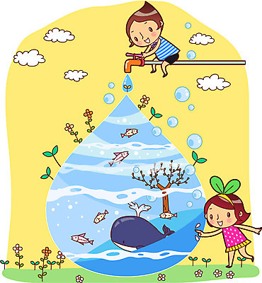 전신 나무 식물 구름 여자 남자 꽃 어린이 캠페인 바다 일러스트 어류 미소 웃음 사람 소녀 소년 두명 물 새싹 자연보호 그린캠페인 물방울 절약 보호 고래 수도꼭지 수도 물절약 수도_상하수도 어린이만 국내일러스트 AI파일 자연요소 컨셉 포유류 자연 표정 수중동물 상하수도 파일형식 벡터