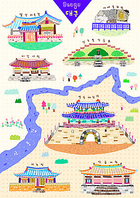 PSD 나무 문자 꽃 여행 고건축 지도 일러스트 유적지 한국 사람없음 관광지 강 무덤 묘 불상 상징물 국내여행 낙동강 달성하목정 대구 마애불좌상 서원 신숭겸장군묘 영남제일관 이강서원 인흥서원 대구시 국내일러스트 식물 건축물 아시아 상징 불교 어류 대구_한국 파일형식 구미 불좌상