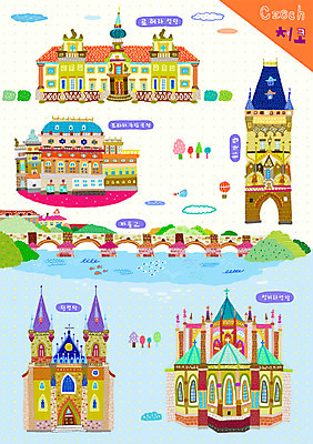 PSD 나무 문자 해외 건축물 유럽 해외여행 여행 고건축 지도 일러스트 유적지 어류 사람없음 물 관광지 강 성당 체코 지도여행 상징물 로레타성당 성비타성당 카를교 틴성당 프라하국립극장 화약탑 가교 지명 국내일러스트 자연요소 식물 건축 나라 상징 종교건축 탑 수중동물 다리_건축물 극장 프라하 파일형식