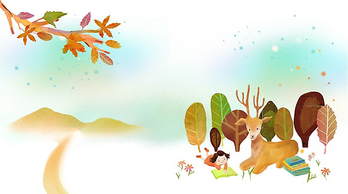 전신 PSD 나무 식물 동물 계절 여자 꽃 어린이 엎드리기 백그라운드 일러스트 자연 사슴 나뭇잎 산 한명 사람 풍경 소녀 책 독서 가을풍경 가을 나뭇가지 여자만 여자한명만 어린이만 소녀만 소녀한명만 가을배경 국내일러스트 1 잎 포유류 모션 생태계 파일형식 가을_계절