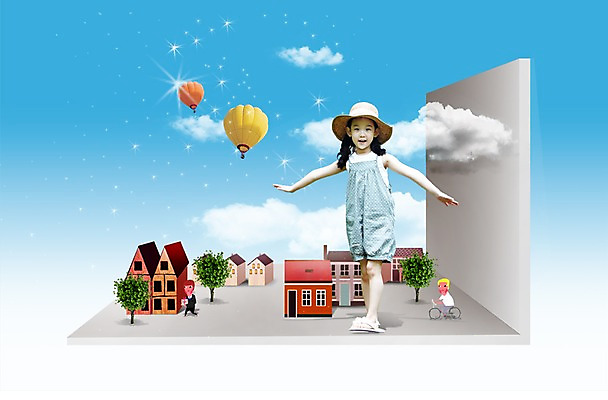 전신 PSD 나무 구름 편집 편집이미지 여자 남자 종이 어린이 하늘 팔벌리기 주택 서기 웃음 사람 동양인 손짓 소녀 건물 앞모습 세명 마을 자전거 한국인 열기구 타운 어린이만 이미지편집 자연요소 식물 건축물 뷰포인트 항공교통 모션 표정 인종 바이크 도시 파일형식