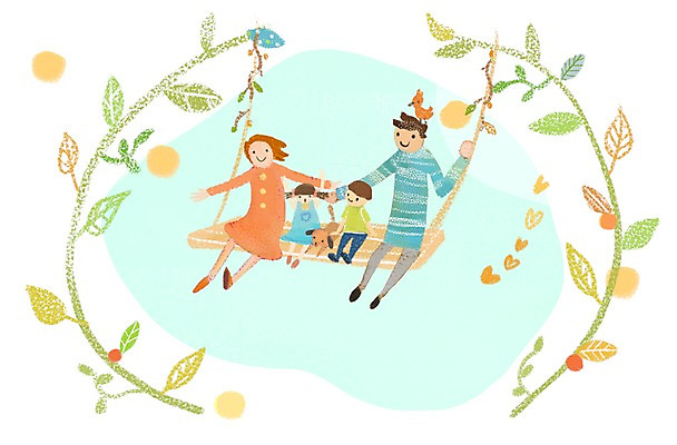 전신 PSD 동물 라이프스타일 여자 남자 딸 행복 아들 어린이 일러스트 가족 조류 엄마 나뭇잎 함께함 사람 앉기 소녀 소년 여러명 성인 라이프 화목 자녀 가족라이프 아빠 강아지 놀이기구 그네 그네타기 국내일러스트 감정 다수 컨셉 잎 관계 모션 놀이 생활 반려동물 개 파일형식