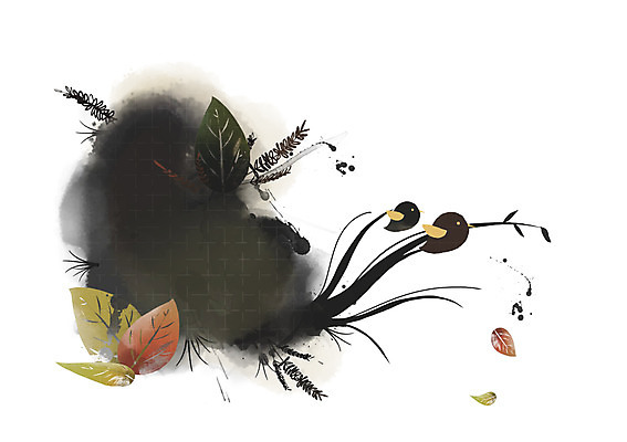 PSD 식물 사계절 계절 백그라운드 낙엽 일러스트 자연 나뭇잎 풍경 사람없음 가을 풀 자연백그라운드 가을배경 국내일러스트 잎 생태계 파일형식 가을_계절