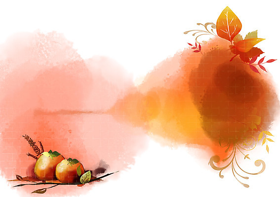 PSD 나무 식물 사계절 계절 열매 백그라운드 낙엽 과일 일러스트 자연 나뭇잎 감 풍경 사람없음 가을 자연백그라운드 가을배경 국내일러스트 잎 생태계 파일형식 가을_계절