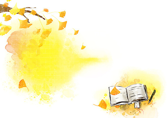 PSD 나무 식물 사계절 계절 백그라운드 낙엽 일러스트 자연 나뭇잎 풍경 사람없음 책 독서 펼침 가을 나뭇가지 은행잎 자연백그라운드 가을배경 국내일러스트 잎 모션 생태계 파일형식 가을_계절