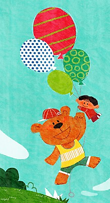 전신 PSD 식물 동물 캐릭터 남자 어린이 동물캐릭터 일러스트 포유류 하늘 함께함 한명 사람 소년 풀 즐거움 곰캐릭터 풍선 소통 천진난만 남자만 남자한명만 어린이만 소년만 소년한명만 일러캐릭터 1 감정 컨셉 곰 파일형식