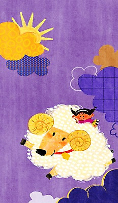 PSD 동물 구름 캐릭터 여자 어린이 동물캐릭터 일러스트 목걸이 하늘 함께함 한명 사람 소녀 상반신 태양 종 양 즐거움 양캐릭터 소통 천진난만 여자만 여자한명만 어린이만 소녀만 소녀한명만 일러캐릭터 자연요소 1 감정 컨셉 장신구 포유류 파일형식