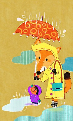 전신 PSD 동물 캐릭터 여자 어린이 동물캐릭터 가방 일러스트 우산 날씨 함께함 한명 서기 들기 사람 소녀 비 빗방울 즐거움 우비 소통 여우캐릭터 천진난만 여자만 여자한명만 어린이만 소녀만 소녀한명만 일러캐릭터 자연요소 1 잡화 옷 감정 컨셉 모션 비_날씨 여우 파일형식