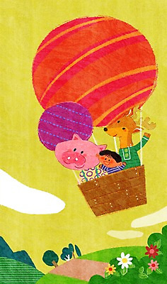 PSD 나무 식물 동물 구름 캐릭터 남자 꽃 길 어린이 동물캐릭터 일러스트 사슴 산 함께함 한명 사람 소년 상반신 기구 열기구 돼지 즐거움 사슴캐릭터 돼지캐릭터 소통 천진난만 남자만 남자한명만 어린이만 소년만 소년한명만 일러캐릭터 자연요소 1 감정 컨셉 포유류 항공교통 파일형식