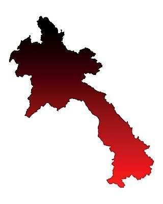 EPS 해외이미지 선 여행 백그라운드 지도 일러스트 빨간색 윤곽 라오스 고립 지리 해외202004 해외일러스트 아시아 컬러 파일형식 벡터 이미지허브