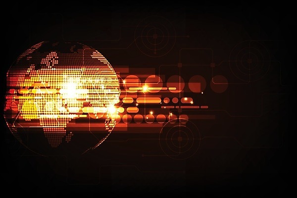 EPS 해외이미지 디자인 일러스트 추상 사람없음 그래픽 디지털 주황색 해외202004 해외일러스트 컬러 무늬 파일형식 벡터 이미지허브