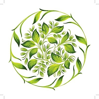 EPS 해외이미지 식물 디자인 백그라운드 잎 일러스트 수채화 미술 사람없음 초록색 원형 해외202004 해외일러스트 도형 컬러 문화예술 파일형식 벡터 이미지허브