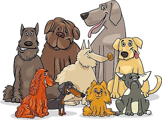 EPS 해외이미지 클립아트 동물 캐릭터 행복 일러스트 반려동물 세트 스패니얼 그룹 개 강아지 만화 닥스훈트 그림 코믹 송곳니 기르기 유래 포메라니안 해외202004 해외일러스트 일러캐릭터 감정 포유류 치아 돌봄 파일형식 벡터 이미지허브