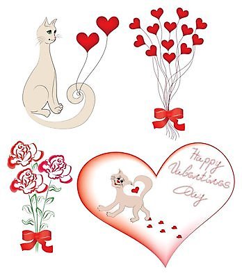 EPS 해외이미지 모양 꽃 행복 리본 어린이 선 백그라운드 잎 2 꽃무늬 패턴 일러스트 관계 휴가 발렌타인데이 사랑 야외 빨간색 반려동물 세트 장미 고양이 하트 신용카드 생일 만화 수집 심볼 열정 해외202004 해외일러스트 식물 동물 기념일 감정 컬러 무늬 포유류 데이이벤트 사람 금융 파일형식 벡터 이미지허브