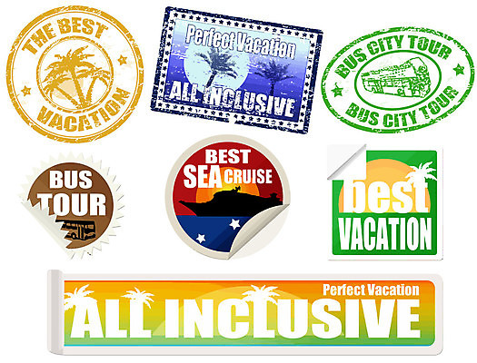 EPS 해외이미지 영어 여행 일러스트 휴가 사람없음 초록색 세트 도장 노란색 라벨 해외202004 해외일러스트 문자 컬러 프레임 파일형식 벡터 이미지허브