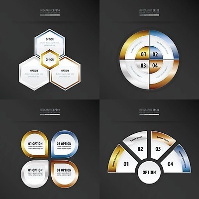EPS 해외이미지 리본 선 백그라운드 비즈니스 사람없음 세트 숫자 자료 인포그래픽 정보 원형 연결 심볼 사인 레이아웃 해외202004 도형 문자 파일형식 벡터 이미지허브
