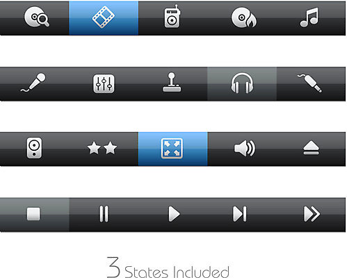 EPS 해외이미지 별 음악 음표 일러스트 사람없음 세트 헤드폰 스피커 CD 정지 볼륨 마이크 재생 일시정지 빨리감기 연결잭 오디오잭 음소거 인터페이스 제어 즐겨찾기 찾기 플레이 플레이어 중지_중단 해외일러스트 자연요소 기호 음향기기 모션 문화예술 파일형식 벡터 이미지허브