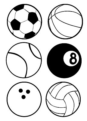 EPS 해외이미지 디자인 실루엣 선 스포츠 일러스트 공 놀이 농구 그래픽 세트 검은색 럭비 축구 웹 미국 야구 정보 테니스 흰색 공구 원형 수집 심볼 사인 해외202004 해외일러스트 도형 컬러 북아메리카 인터넷 촬영기법 구기 도구 파일형식 벡터 이미지허브