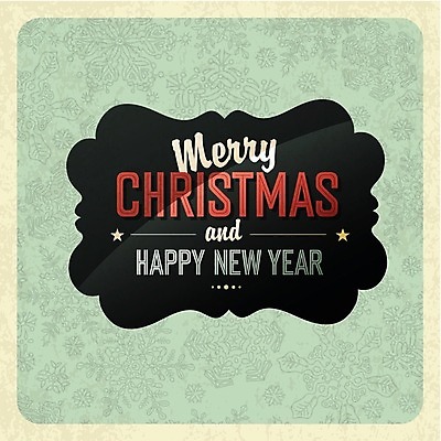 EPS 해외이미지 디자인 백그라운드 크리스마스 일러스트 타이포그라피 사람없음 초록색 축하 해피뉴이어 레터링 해외202004 해외일러스트 문자 기념일 컬러 컨셉 새해인사 파일형식 벡터 이미지허브