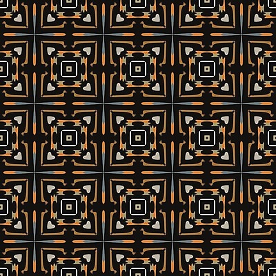 EPS 해외이미지 디자인 백그라운드 패턴 오렌지 일러스트 벽지 추상 갈색 검은색 회색 타일 복고 정사각형 해외202004 해외일러스트 도형 컬러 무늬 과일 파일형식 벡터 이미지허브