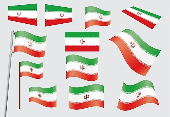 EPS 해외이미지 배너 아시아 일러스트 목재 빨간색 초록색 세트 금속 흰색 깃발 수집 심볼 사인 깃대 고립 이란 표준 정확 해외202004 해외일러스트 나무 나라 컬러 컨셉 재료 중동 재질 파일형식 벡터 이미지허브