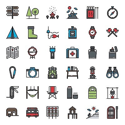 EPS 해외이미지 지도 의자 일러스트 배낭 낚시 산 텐트 사람없음 카메라 쌍안경 캠핑 손전등 표지판 나침반 바비큐 손목시계 도끼 해먹 캠핑카 라이터 뗏목 바베큐그릴 해외202004 해외일러스트 음식 교통수단 시계 가구 배_교통 가방 장신구 자동차 레저 조명 알림판 캠핑도구 전자제품 망원경 침대 그릴 파일형식 벡터 이미지허브