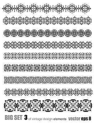EPS 해외이미지 디자인 선 일러스트 사람없음 세트 빈티지 우아함 고딕 바로크 빅토리아 해외202004 해외일러스트 컨셉 파일형식 벡터 이미지허브