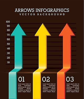EPS 해외이미지 디자인 화살표 일러스트 비즈니스 사람없음 숫자 인포그래픽 정보 상승 단계 순서 목차 해외202004 해외일러스트 문자 컨셉 파일형식 벡터 이미지허브