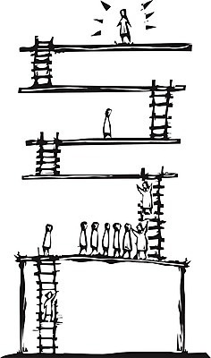 EPS 해외이미지 일러스트 비즈니스 사다리 놀이 성공 게임 업무 그룹 발전 오르기 목판화 신앙심 해외202004 해외일러스트 컨셉 모션 도구 작업 파일형식 벡터 이미지허브