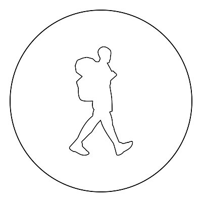 EPS 해외이미지 라이프스타일 손 남자 실루엣 여행 가방 일러스트 배낭 휴가 휴식 서기 사람 여행객 점프 검은색 산책 하이킹 원형 막대기 심볼 윤곽 재촉 떠남 백패커 하이커 해외202004 해외일러스트 도형 잡화 컬러 컨셉 모션 레저 촬영기법 생활 신체부위 파일형식 벡터 이미지허브