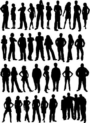 EPS 해외이미지 실루엣 백그라운드 일러스트 비즈니스 함께함 사람 글로벌 흰색 경영자 해외202004 해외일러스트 컬러 컨셉 촬영기법 리더 파일형식 벡터 이미지허브