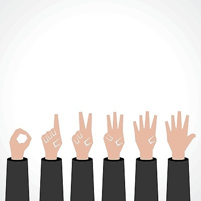 EPS 해외이미지 1 손 2 일러스트 표시 3 손짓 신체부위 세트 4 6 5 해외202004 해외일러스트 모션 사람 숫자 파일형식 벡터 이미지허브