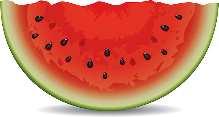 EPS 해외이미지 일러스트 단면 수박 사람없음 빨간색 그림 해외202004 해외일러스트 컬러 과일 파일형식 벡터 이미지허브