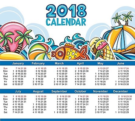 EPS 해외이미지 템플릿 디자인 계절 어린이 파도 바다 요트 일러스트 공 자연 휴가 아이스크림 항해 어류 풍경 그래픽 물 여름 여행객 다이어리 달력 일주일 보트 날짜 크루즈 연도 레이아웃 금붕어 일요일 1월 월 2018년 레터링 카피스페이스 해외202004 해외일러스트 자연요소 디저트 사람 사무용품 수중동물 공백 배 생태계 요일 선박 파일형식 벡터 이미지허브