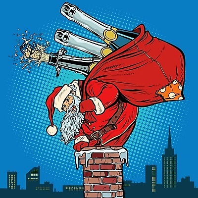 EPS 해외이미지 디자인 노년 남자 백그라운드 크리스마스 겨울 일러스트 산타모자 지붕 굴뚝 한명 들기 상반신 파란색 산타클로스 파티 축하 샴페인 보따리 코믹 자루 업기 노인남자한명만 해외202004 해외일러스트 모자_잡화 1 계절 기념일 컬러 컨셉 모션 주류 사람 이벤트 성인 남자한명만 노인남자만 파일형식 벡터 이미지허브