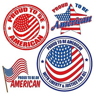 EPS 해외이미지 영어 일러스트 사람없음 빨간색 파란색 세트 도장 라벨 미국 성조기 해외202004 해외일러스트 문자 컬러 북아메리카 프레임 국기 파일형식 벡터 이미지허브