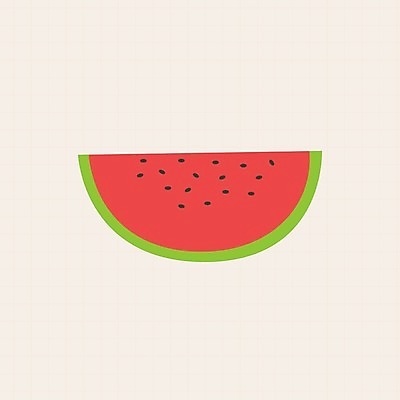 EPS 해외이미지 조각 일러스트 단면 수박 사람없음 빨간색 그림 해외202004 해외일러스트 컬러 과일 파일형식 벡터 이미지허브