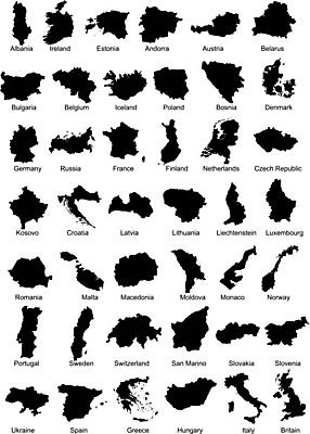 EPS 해외이미지 유럽 지도 일러스트 영국 잉글랜드 독일 덴마크 스웨덴 노르웨이 핀란드 아이슬란드 이탈리아 프랑스 오스트리아 스페인 포르투갈 스위스 그리스 네덜란드 러시아 벨기에 체코 아일랜드 크로아티아 루마니아 헝가리 폴란드 라트비아 룩셈부르크 리투아니아 마케도니아 모나코 몰타섬 벨로루시 보스니아 불가리아 슬로바키아 슬로베니아 안도라 알바니아 에스토니아 왕국 우크라이나 해외202004 해외일러스트 나라 섬 북유럽 몰타 동유럽 서유럽 파일형식 벡터 남유럽 이미지허브