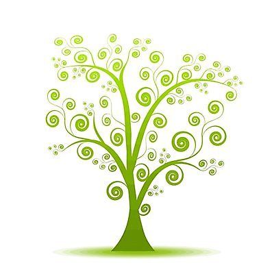 EPS 해외이미지 나무 식물 꽃 실루엣 잎 일러스트 사람없음 해외202004 해외일러스트 촬영기법 파일형식 벡터 이미지허브