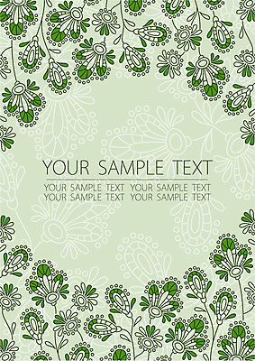 EPS 해외이미지 꽃 선 백그라운드 꽃무늬 일러스트 텍스트 프레임 사람없음 엘리먼트 해외202004 해외일러스트 식물 무늬 파일형식 벡터 이미지허브