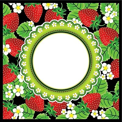 EPS 해외이미지 클립아트 식물 꽃 리본 음식 과일 일러스트 자연 딸기 프레임 그래픽 장식 봄 원형 고립 스크랩북 해외202004 해외일러스트 도형 계절 생태계 파일형식 벡터 이미지허브