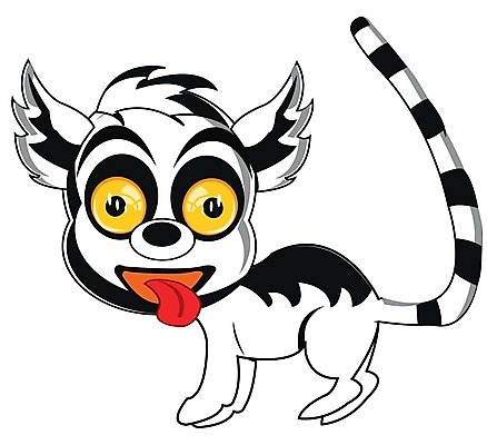 EPS 해외이미지 동물 일러스트 포유류 아프리카 자연 만화 오브젝트 호기심 흰배경 그림 꼬리 코믹 동물상 여우원숭이 초식 해외202004 해외일러스트 감정 나라 백그라운드 컨셉 조형물 흰색 원숭이 생태계 파일형식 벡터 이미지허브