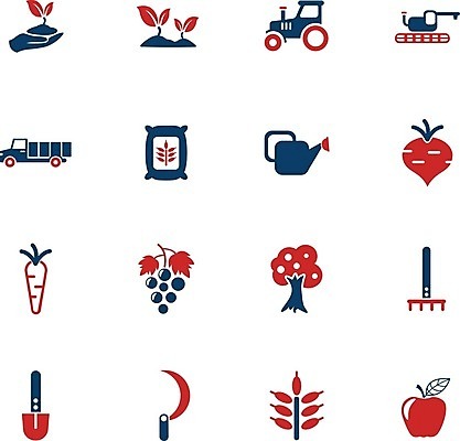 EPS 해외이미지 나무 손 가방 과일 일러스트 포도 빨간색 파란색 당근 물뿌리개 사과 결합 밀 삽 심볼 트랙터 짐차 낫 갈퀴 묘목 비트 해외202004 해외일러스트 식물 잡화 컬러 채소 자동차 곡류 뿌리채소 신체부위 농기계 특수차량 파일형식 벡터 이미지허브